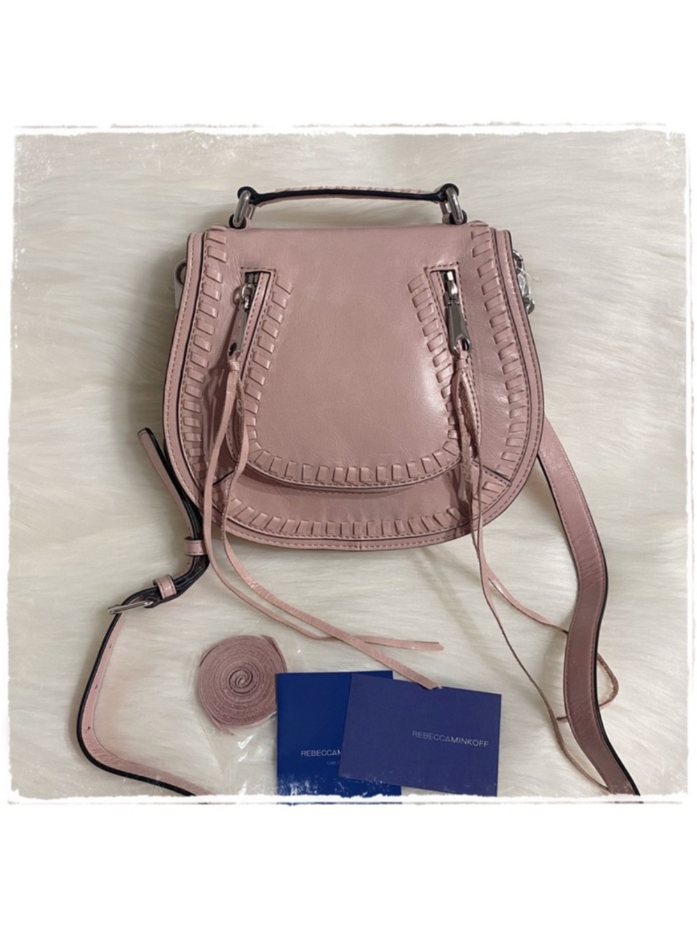 NEW! Rebecca Minkoff Small Vanity Saddle Crossbody Bag